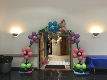 Custom Flower Fun Balloon Arch